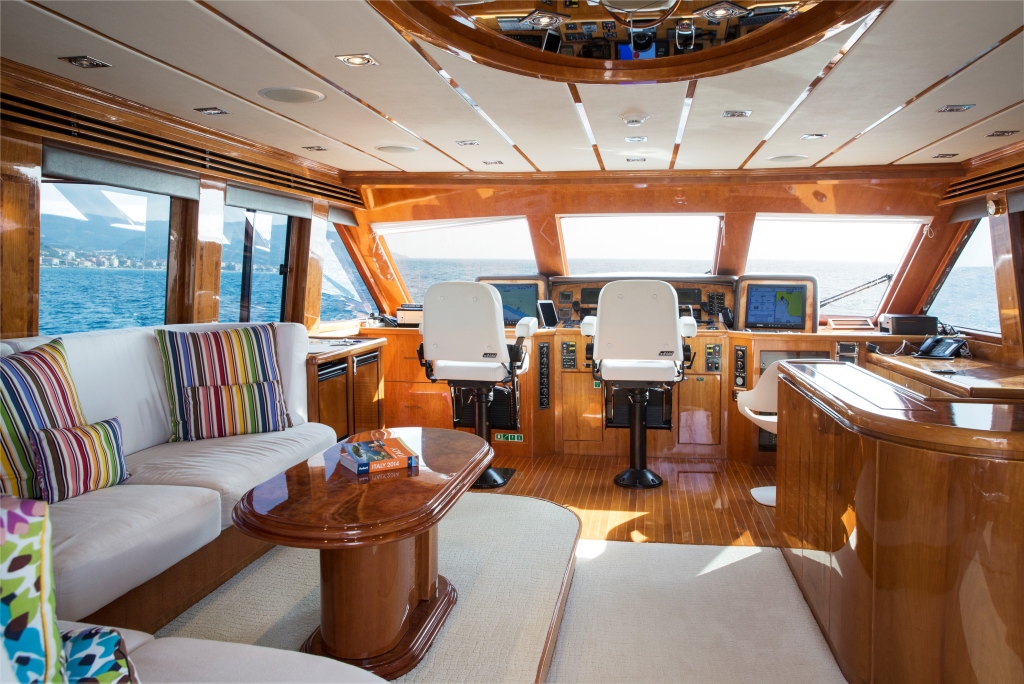 Charter yacht RESTLESS - Wheelhosue.jpg