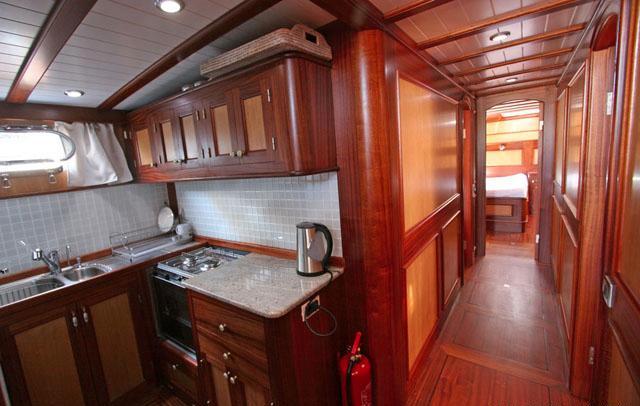 Gulet HAYAL 62 -  Galley and Hallway.jpg