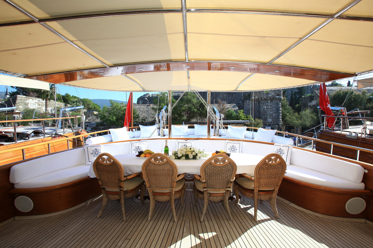 Gulet KAYA GUNERI V -  Aft Deck Al Fresco Dining.jpg