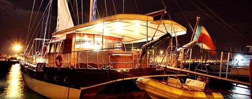 Gulet REX SICILIAE I -  Aft View in port.jpg