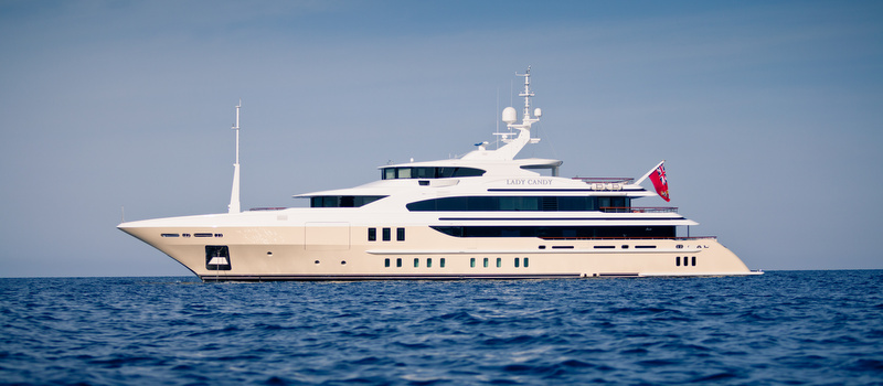 Luxury yacht Lady Candy - side view - Photo by Jeff Brown Superyacht Media.jpg