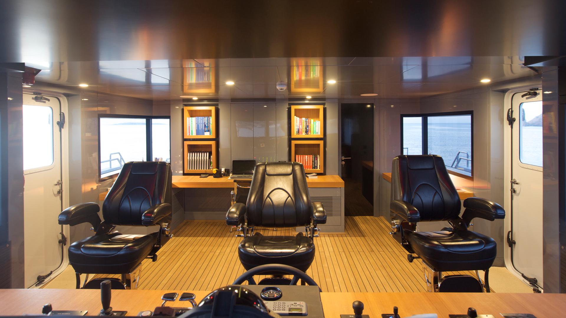 Motor Yacht Preference - helm station. Photo credit Tansu Yachts.jpg