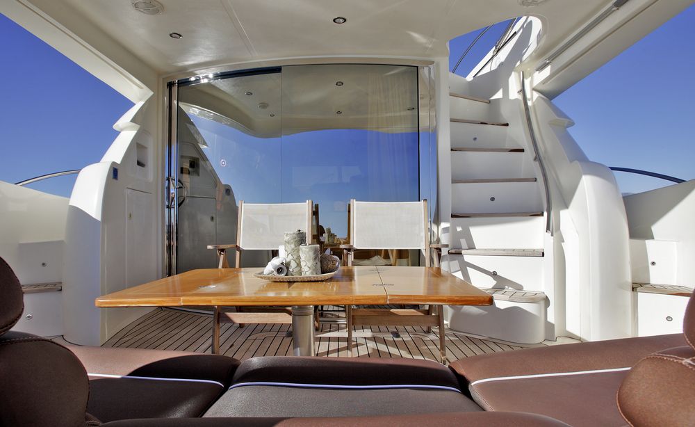 NELL MARE - Aft deck with steps to flybridge.jpg