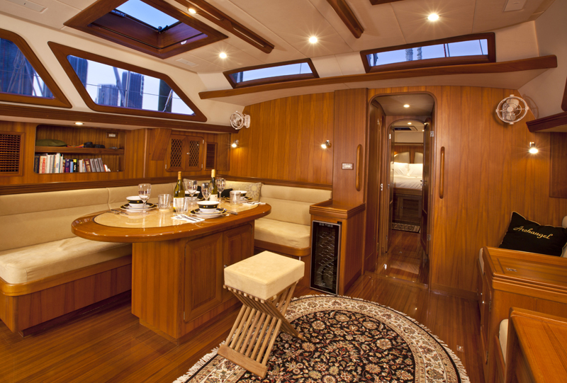 Sailing yacht Archangel -  Salon Dining.jpg