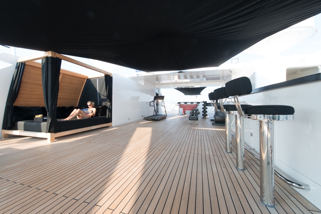 Yacht IDOL -  Sundeck Sunbed and Gym.jpg