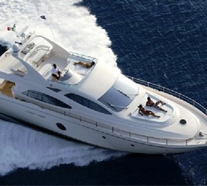 Video of 90′ Sportfish Yacht SATU at full speed
