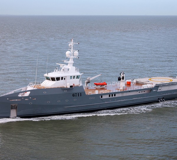Take a glimpse at Damen Sea Axe Vessel ADVANTAGE to be converted into Superyacht Support Vessel by Oceania Marine