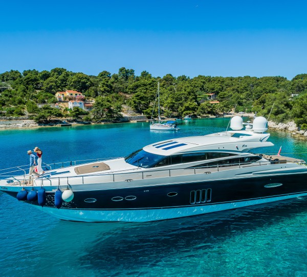 A behind-the-scenes look at making of Striking PRINCESS 35M Motor Yacht ANTHEYA III