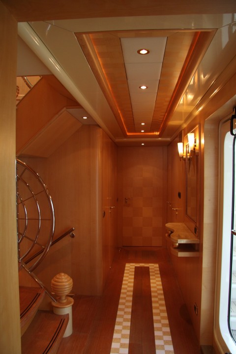 Foyer detail with lovely wood panelling