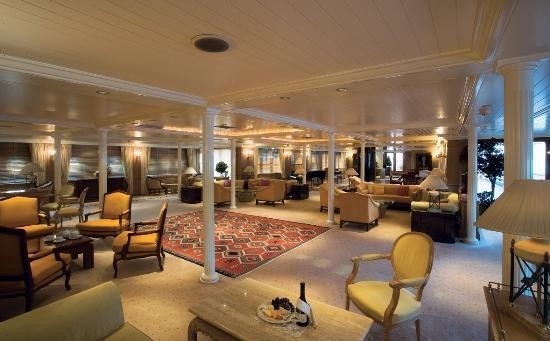 Saloon On Board Yacht SAVARONA