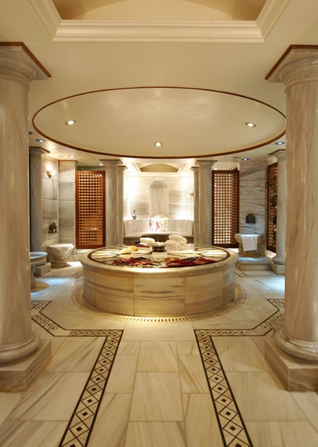 Main Master Bath On Board Yacht SAVARONA