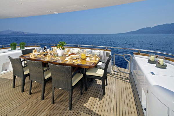 Premier Deck Aft Aboard Yacht MARNAYA