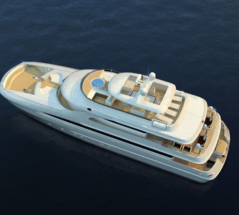 33m Curvelle Quaranta Motor Yacht - Image Courtesy Curvelle Yachts