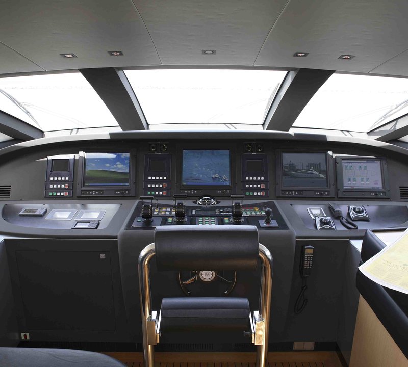 Bridgedeck Aboard Yacht MIDNIGHT SUN