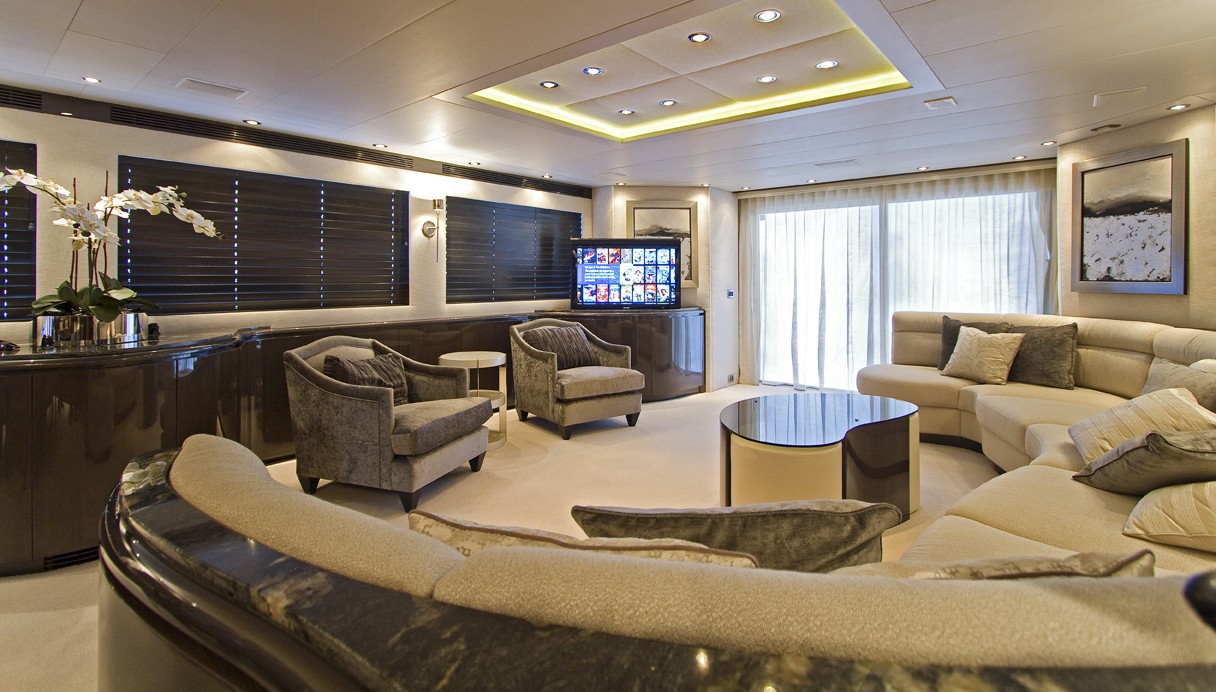 Screening: Yacht STREGA's Saloon Photograph