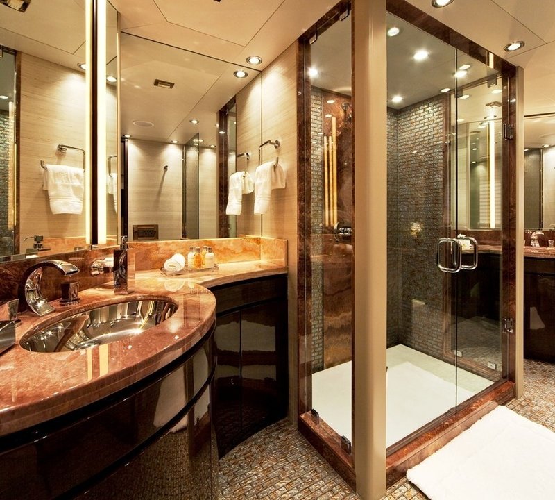 Main Master Bath On Yacht STREGA