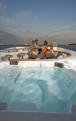 Jacuzzi Pool Aboard Yacht STREGA