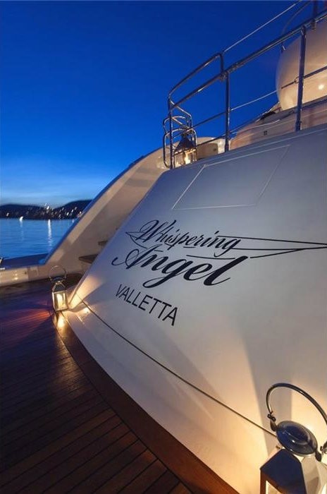 Swimming Landing Aboard Yacht WHISPERING ANGEL
