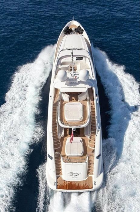 Sun Deck Aboard Yacht WHISPERING ANGEL