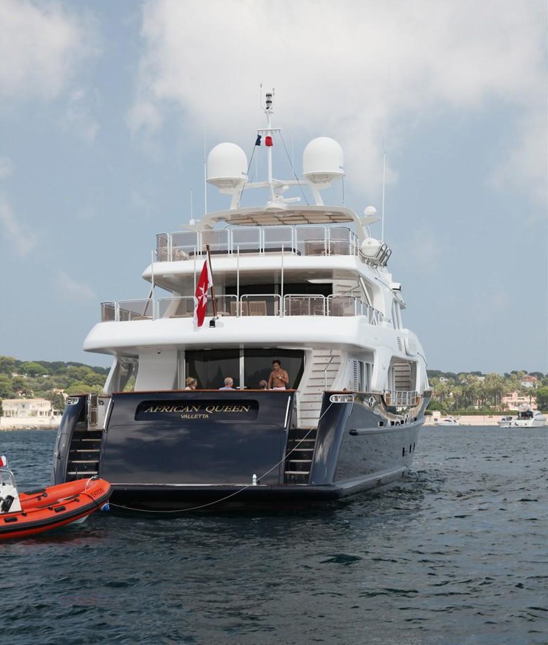 Aft On Board Yacht AFRICAN QUEEN