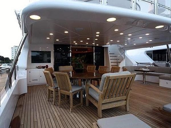 Aft Deck On Yacht AFRICAN QUEEN