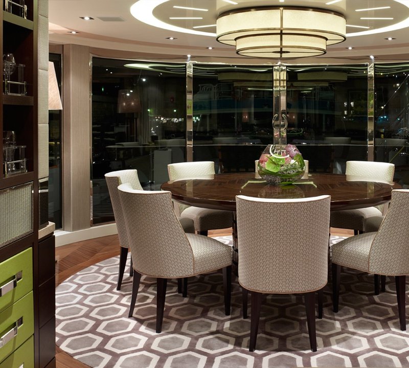 Eating/dining Saloon Aboard Yacht AURELIA