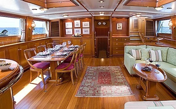 Saloon On Board Yacht AXIA
