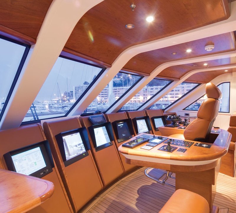 Pilot House Aboard Yacht NORTHLANDER