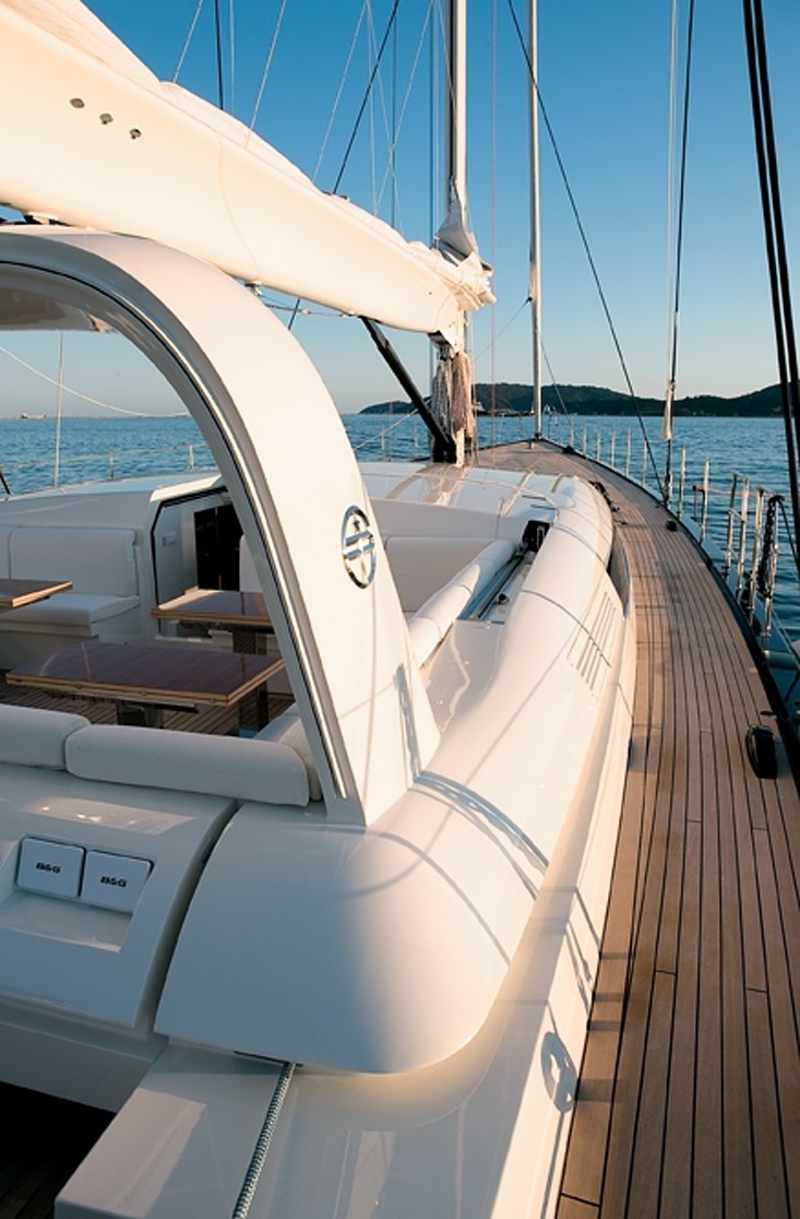 Sun Deck Sitting On Board Yacht P2