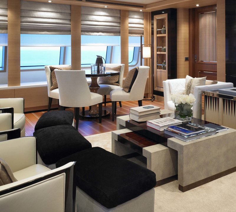 Top Deck Saloon On Board Yacht KATHLEEN ANNE