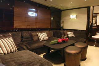 Lower Deck Lounging On Yacht VOYAGE