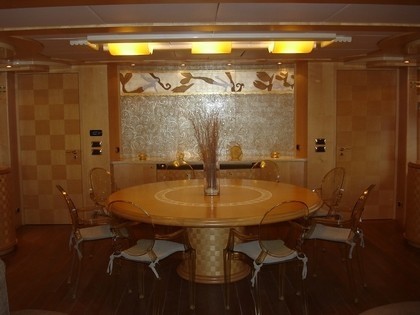 Eating/dining Zone Aboard Yacht BLUE BREEZE