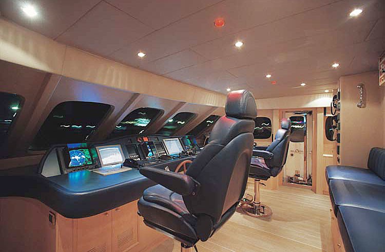 Sitting: Yacht BLUE BREEZE's Helm Photograph