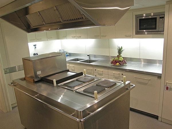 Ship's Galley Aboard Yacht LADY ARRAYA