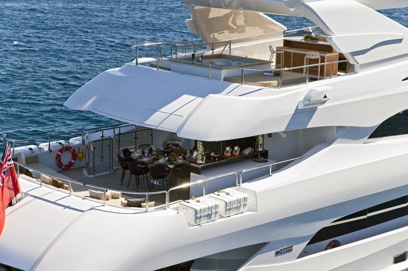 Aft Decks Aboard Yacht MANIFIQ