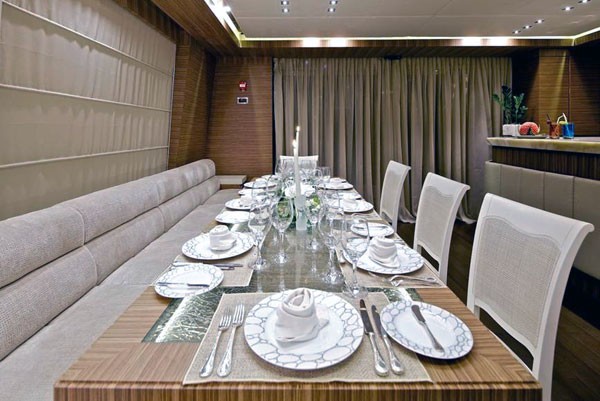 Formal Eating/dining Aboard Yacht O'PATI
