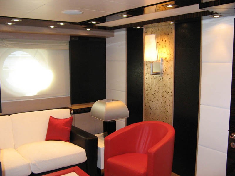 Main Master Sitting Zone Aboard Yacht DRAGON