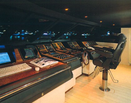Bridgedeck Aboard Yacht LADYSHIP