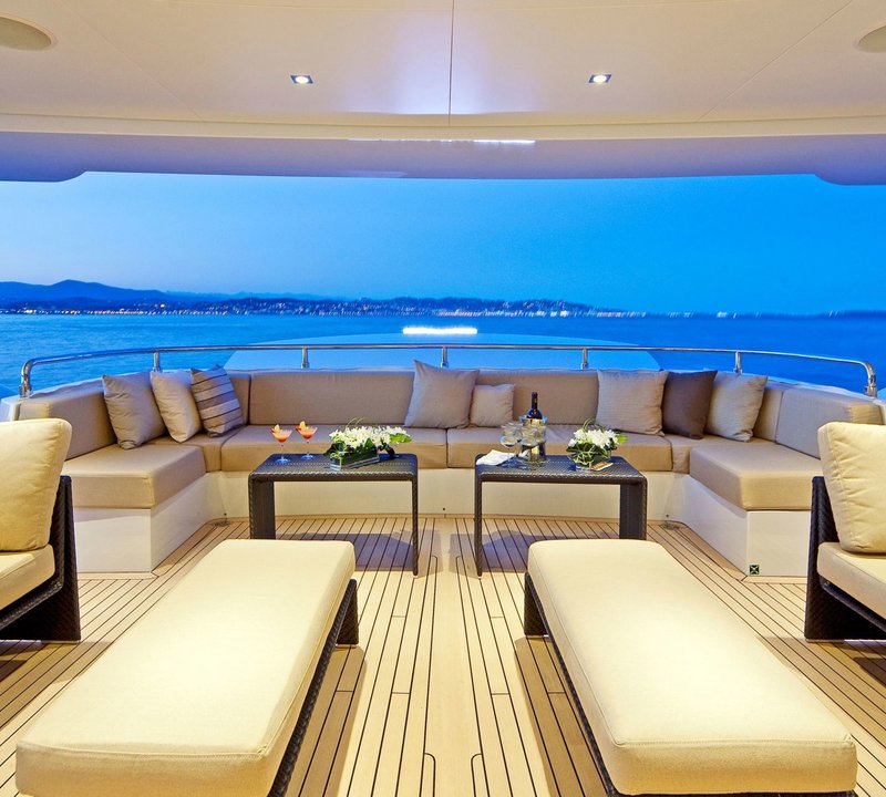 Aft Deck Sitting On Board Yacht MANIFIQ