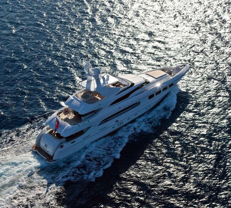 From Above: Yacht MANIFIQ's Cruising Photograph