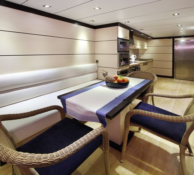 Ship's Galley Aboard Yacht PERLA DEL MARE