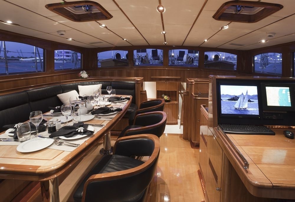 Pilot House Facing Fore Aboard Yacht THIS IS US