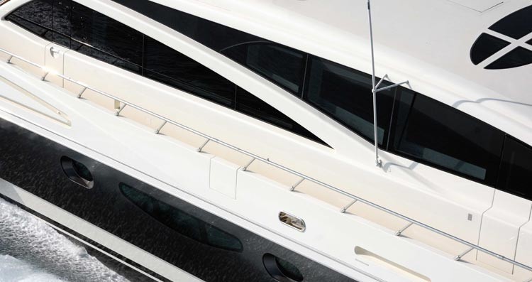 Detail: Yacht ANTELOPE III's Cruising Pictured
