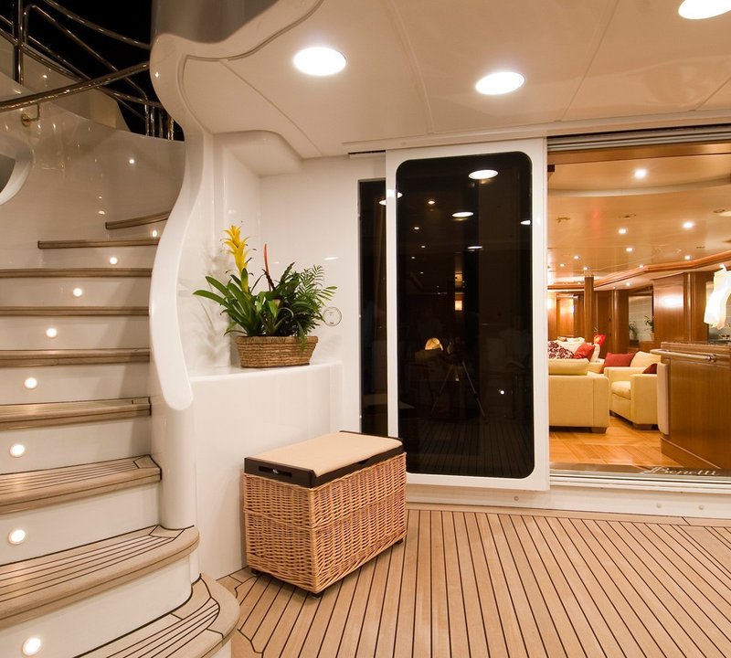 Premier Deck Aft Aboard Yacht BLUE VISION