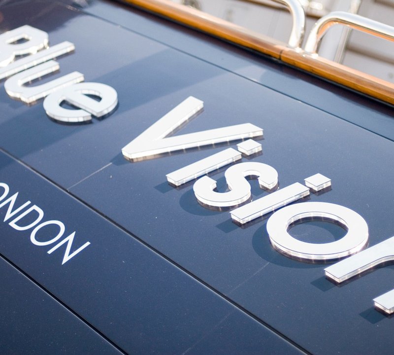 Name Plate Aboard Yacht BLUE VISION