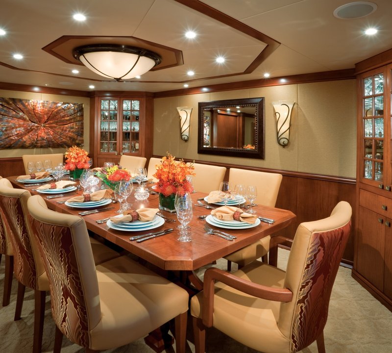 Eating/dining Saloon On Board Yacht AT LAST