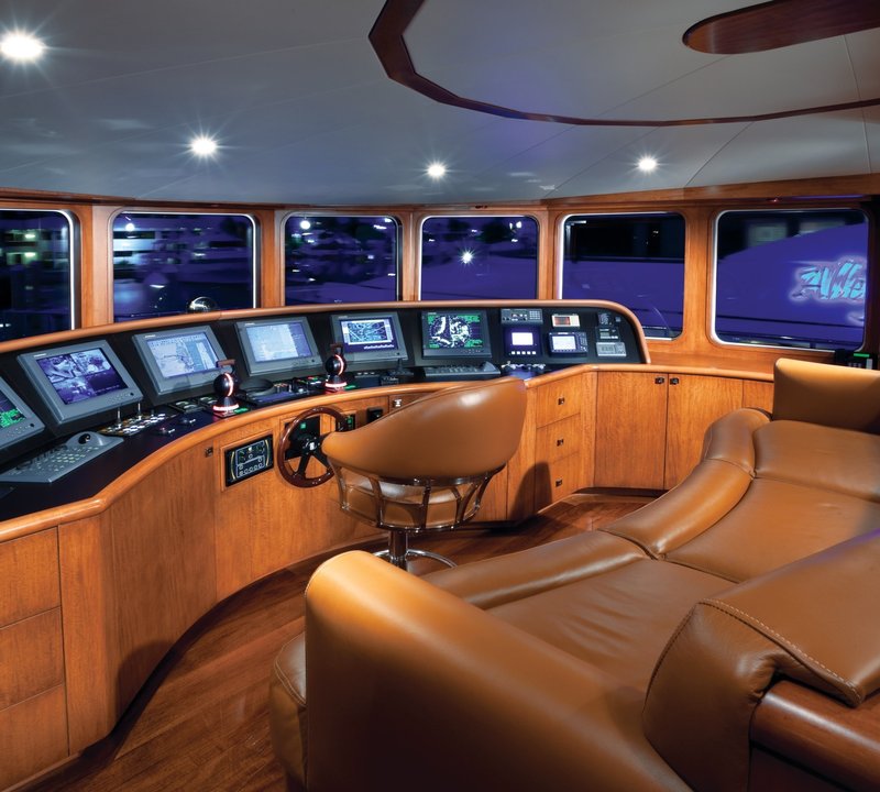 Pilot House On Board Yacht AT LAST