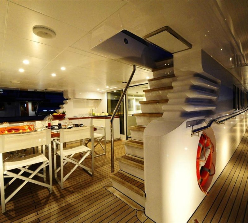 Eating/dining Furniture Aboard Yacht BERZINC