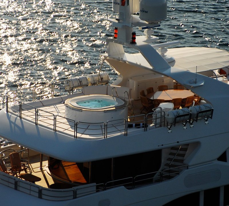 Decks: Yacht BLUE VISION's From Above Aspect Pictured