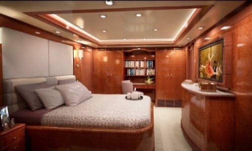 Guest's Cabin: Yacht CHECKMATE's Artist Rendering Photograph